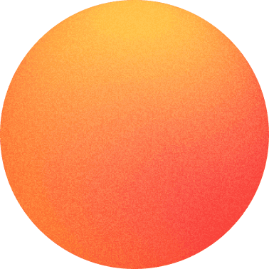 Orange gradient sphere