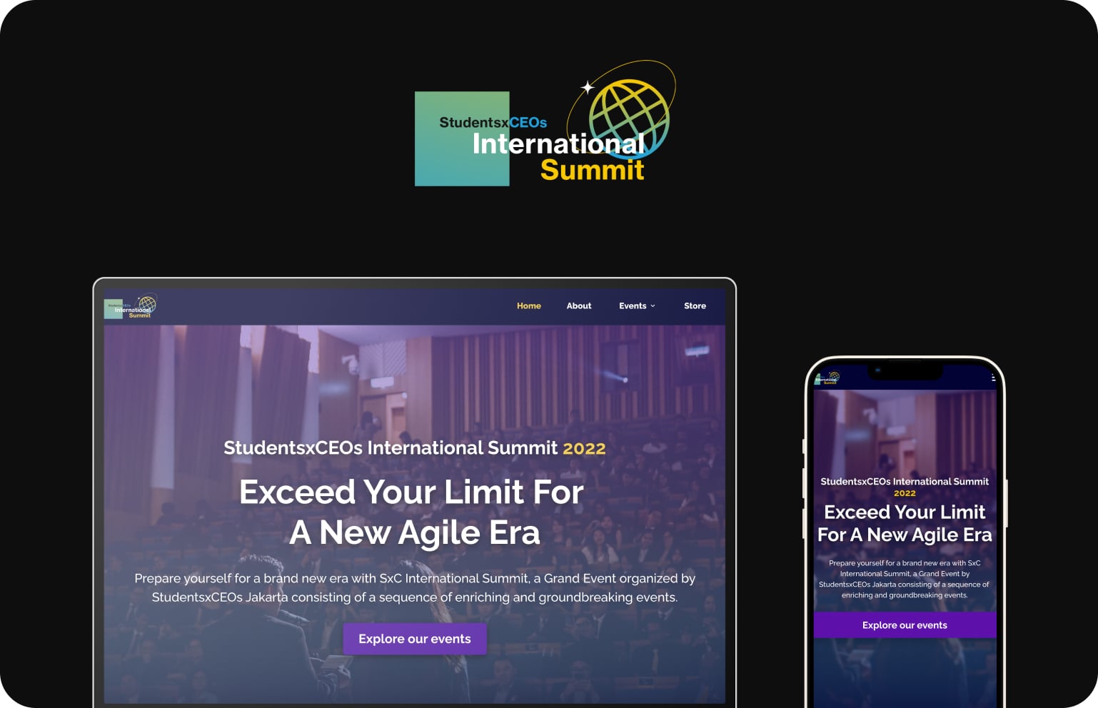 UI/UX Design: STUDENTXCEO INTERNATIONAL SUMMIT 2022