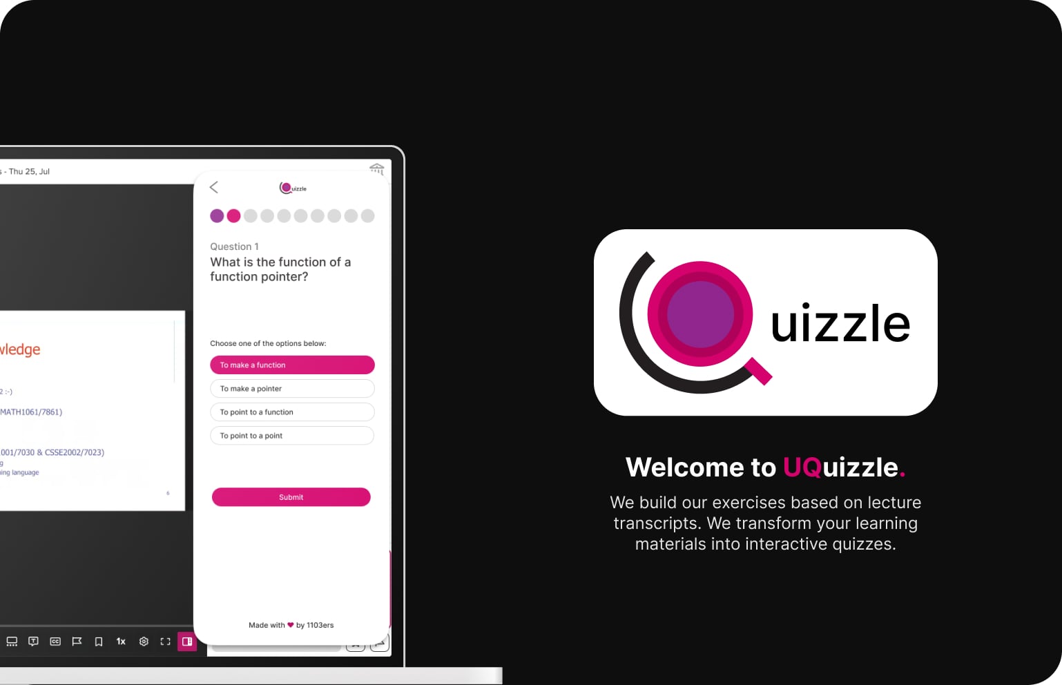 Hackathon: UQUIZZLE